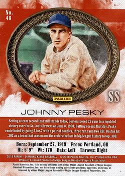 2018 Panini Diamond Kings #48 Johnny Pesky Back