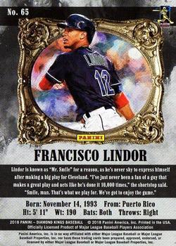 2018 Panini Diamond Kings #65 Francisco Lindor Back