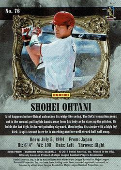2018 Panini Diamond Kings #76 Shohei Ohtani Back