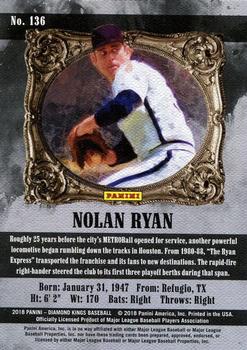 2018 Panini Diamond Kings #136 Nolan Ryan Back