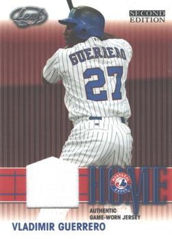 2004 Leaf - Home/Away Jerseys Second Edition #H-7 Vladimir Guerrero Front