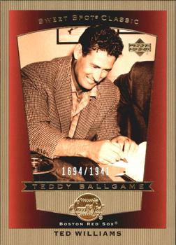 2003 Upper Deck Sweet Spot Classic #99 Ted Williams Front