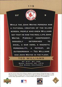 2003 Upper Deck Sweet Spot Classic #119 Ted Williams Back
