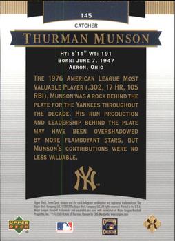 2003 Upper Deck Sweet Spot Classic #145 Thurman Munson Back