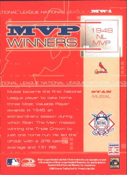 2004 Leaf - MVP Winners #MW-1 Stan Musial Back
