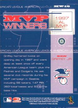 2004 Leaf - MVP Winners #MW-16 Ken Griffey Jr. Back