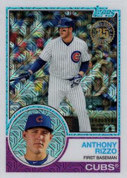 2018 Topps - 1983 Topps Baseball 35th Anniversary Chrome Silver Pack #11 Anthony Rizzo Front