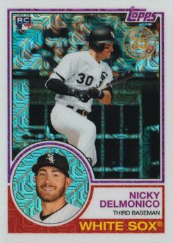 2018 Topps - 1983 Topps Baseball 35th Anniversary Chrome Silver Pack #12 Nicky Delmonico Front