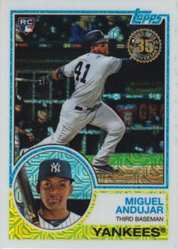 2018 Topps - 1983 Topps Baseball 35th Anniversary Chrome Silver Pack #38 Miguel Andujar Front