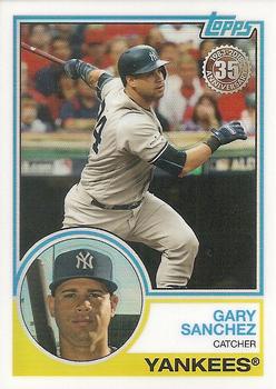 2018 Topps - 1983 Topps Baseball 35th Anniversary Chrome Silver Pack #63 Gary Sanchez Front