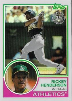 2018 Topps - 1983 Topps Baseball 35th Anniversary Chrome Silver Pack #66 Rickey Henderson Front