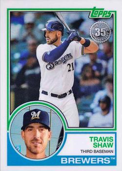 2018 Topps - 1983 Topps Baseball 35th Anniversary Chrome Silver Pack #78 Travis Shaw Front