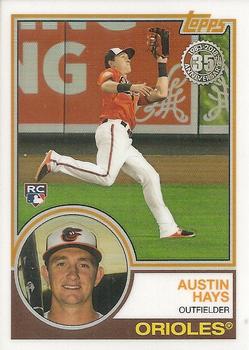 2018 Topps - 1983 Topps Baseball 35th Anniversary Chrome Silver Pack #83 Austin Hays Front