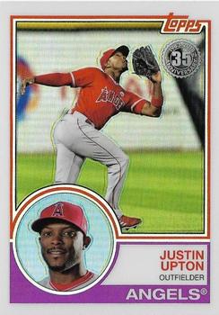 2018 Topps - 1983 Topps Baseball 35th Anniversary Chrome Silver Pack #90 Justin Upton Front