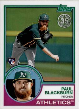 2018 Topps - 1983 Topps Baseball 35th Anniversary Chrome Silver Pack #94 Paul Blackburn Front