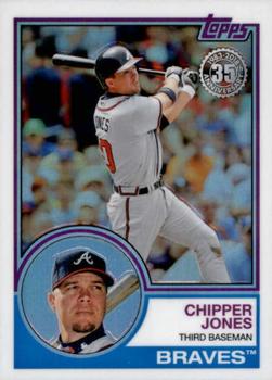 2018 Topps - 1983 Topps Baseball 35th Anniversary Chrome Silver Pack #100 Chipper Jones Front