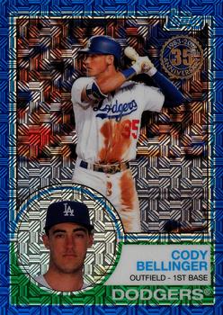 2018 Topps - 1983 Topps Baseball 35th Anniversary Chrome Silver Pack Blue Refractor #16 Cody Bellinger Front