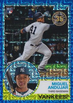 2018 Topps - 1983 Topps Baseball 35th Anniversary Chrome Silver Pack Blue Refractor #38 Miguel Andujar Front