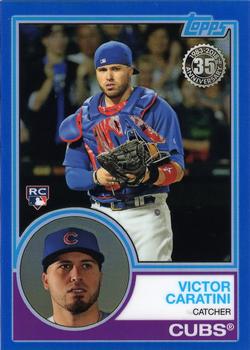 2018 Topps - 1983 Topps Baseball 35th Anniversary Chrome Silver Pack Blue Refractor #86 Victor Caratini Front