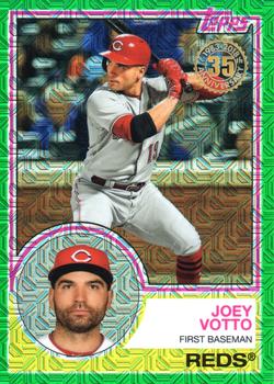 2018 Topps - 1983 Topps Baseball 35th Anniversary Chrome Silver Pack Green Refractor #42 Joey Votto Front