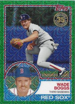 2018 Topps - 1983 Topps Baseball 35th Anniversary Chrome Silver Pack Green Refractor #48 Wade Boggs Front