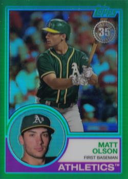 2018 Topps - 1983 Topps Baseball 35th Anniversary Chrome Silver Pack Green Refractor #59 Matt Olson Front