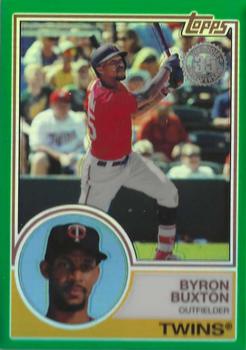 2018 Topps - 1983 Topps Baseball 35th Anniversary Chrome Silver Pack Green Refractor #99 Byron Buxton Front