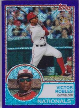 2018 Topps - 1983 Topps Baseball 35th Anniversary Chrome Silver Pack Purple Refractor #27 Victor Robles Front