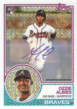 2018 Topps - 1983 Topps Baseball 35th Anniversary Chrome Silver Pack Autographs #26 Ozzie Albies Front