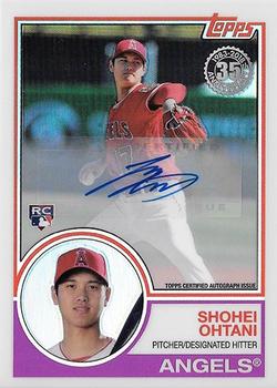 2018 Topps - 1983 Topps Baseball 35th Anniversary Chrome Silver Pack Autographs #51 Shohei Ohtani Front