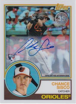 2018 Topps - 1983 Topps Baseball 35th Anniversary Chrome Silver Pack Autographs #84 Chance Sisco Front