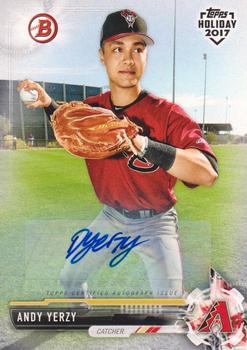 2017 Topps Holiday Bowman - Autograph #TH-AY Andy Yerzy Front