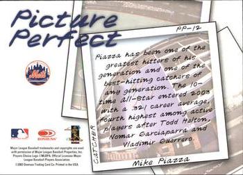 2004 Leaf - Picture Perfect #PP-12 Mike Piazza Back