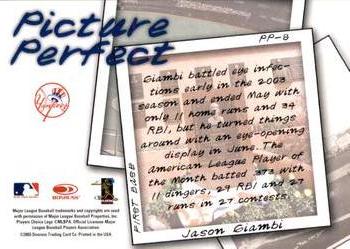 2004 Leaf - Picture Perfect Second Edition #PP-8 Jason Giambi Back