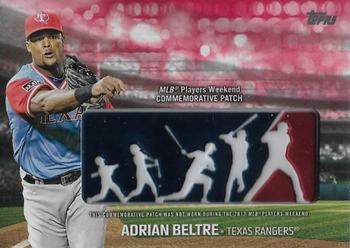 2018 Topps - Players Weekend Patch Red #PWP-ABL Adrian Beltre Front