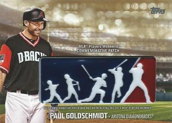 2018 Topps - Players Weekend Patch Gold #PWP-PG Paul Goldschmidt Front