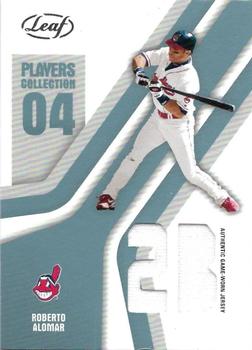 2004 Leaf - Players Collection Jersey Platinum #PC-77 Roberto Alomar Front