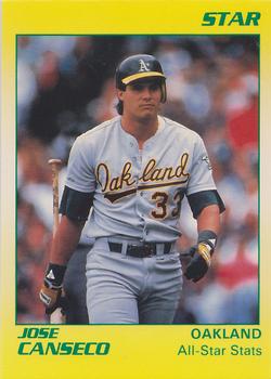 1990 Star Jose Canseco (Yellow) #4 Jose Canseco Front