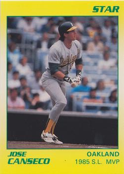 1990 Star Jose Canseco (Yellow) #9 Jose Canseco Front