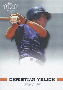 2012 Leaf Rize Draft #98 Christian Yelich Front