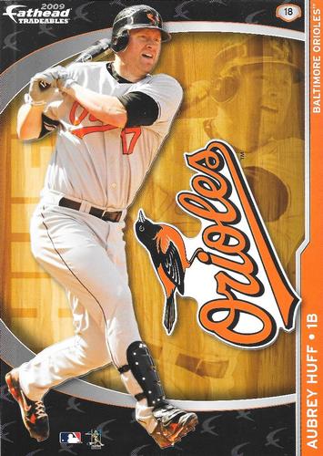 2009 Fathead Tradeables #18 Aubrey Huff Front