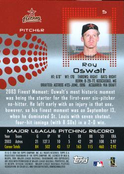 2004 Donruss/Fleer/Topps/Upper Deck All-Star FanFest Houston Astros #5 Roy Oswalt Back