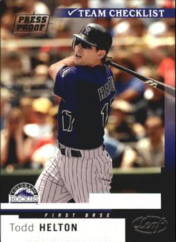 2004 Leaf - Press Proofs Silver #290 Todd Helton Front