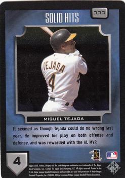 2003 Upper Deck Victory #111 Miguel Tejada Back
