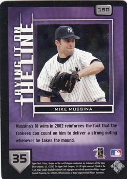 2003 Upper Deck Victory #160 Mike Mussina Back