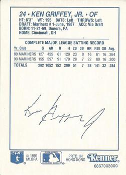 1991 Kenner Starting Lineup Cards Extended Series #6867003000 Ken Griffey, Jr. Back
