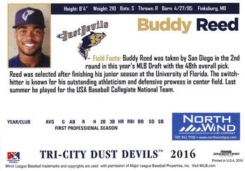 2016 Grandstand Tri-City Dust Devils #NNO Buddy Reed Back