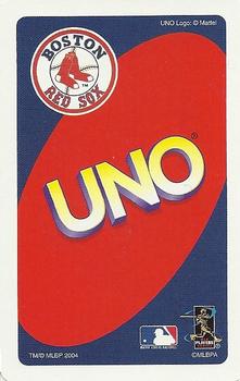 2004 UNO Boston Red Sox #R4 Derek Lowe Back