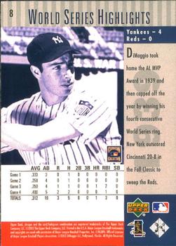 2003 Upper Deck Yankees 100th Anniversary #8 Joe DiMaggio Back