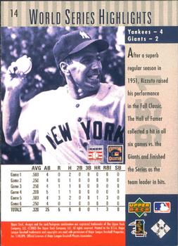 2003 Upper Deck Yankees 100th Anniversary #14 Phil Rizzuto Back